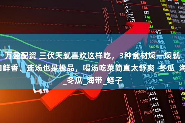 万盈配资 三伏天就喜欢这样吃，3种食材焖一焖就好，满口鲜香、连汤也是极品，喝汤吃菜简直太舒爽_冬瓜_海带_蛏子