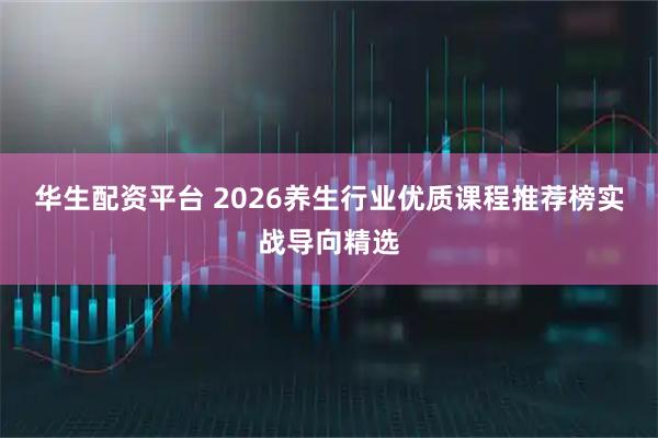 华生配资平台 2026养生行业优质课程推荐榜实战导向精选