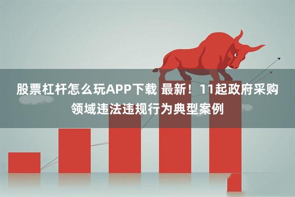 股票杠杆怎么玩APP下载 最新！11起政府采购领域违法违规行为典型案例